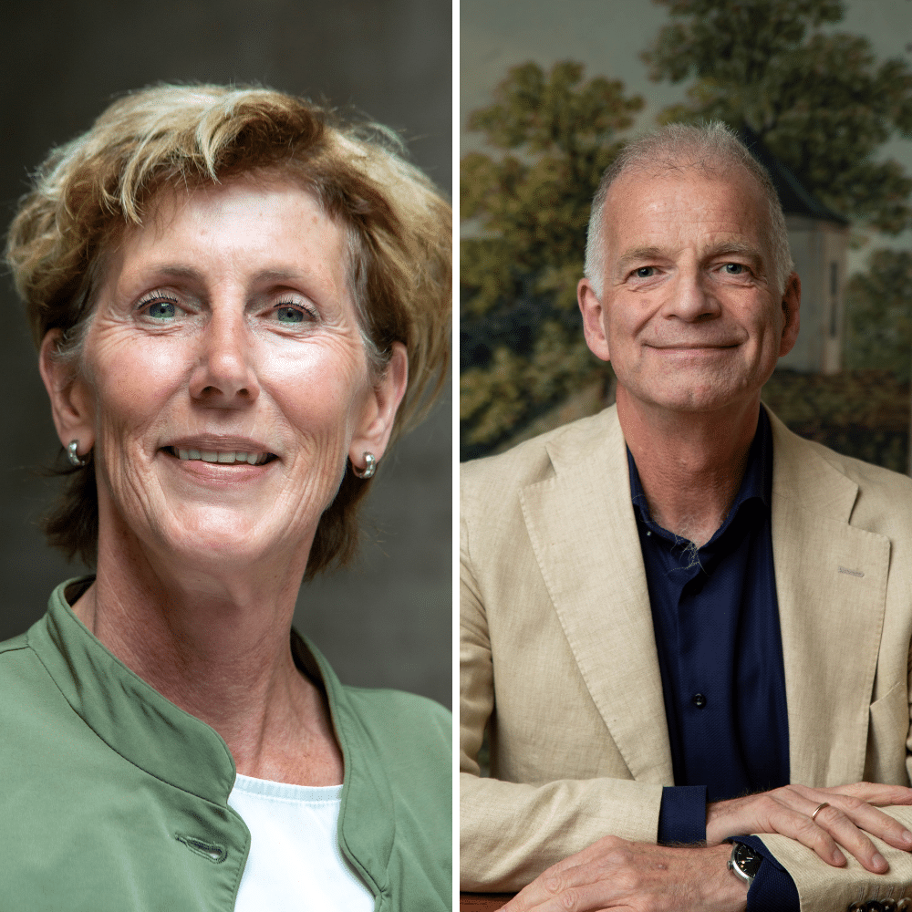 Rose van Iperenburg (aanvoerder) en Jos van der Woude (programmamanager)